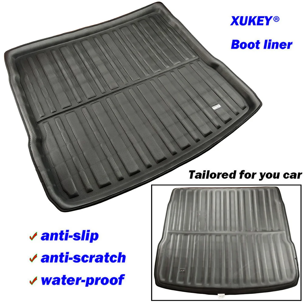 Car Boot Cargo Liner For Audi Q5 SQ5 FY MK2 2018 2019 2020 2021 2022 2023 Trunk Floor Mat Liner Carpet Tray Waterproof Cover