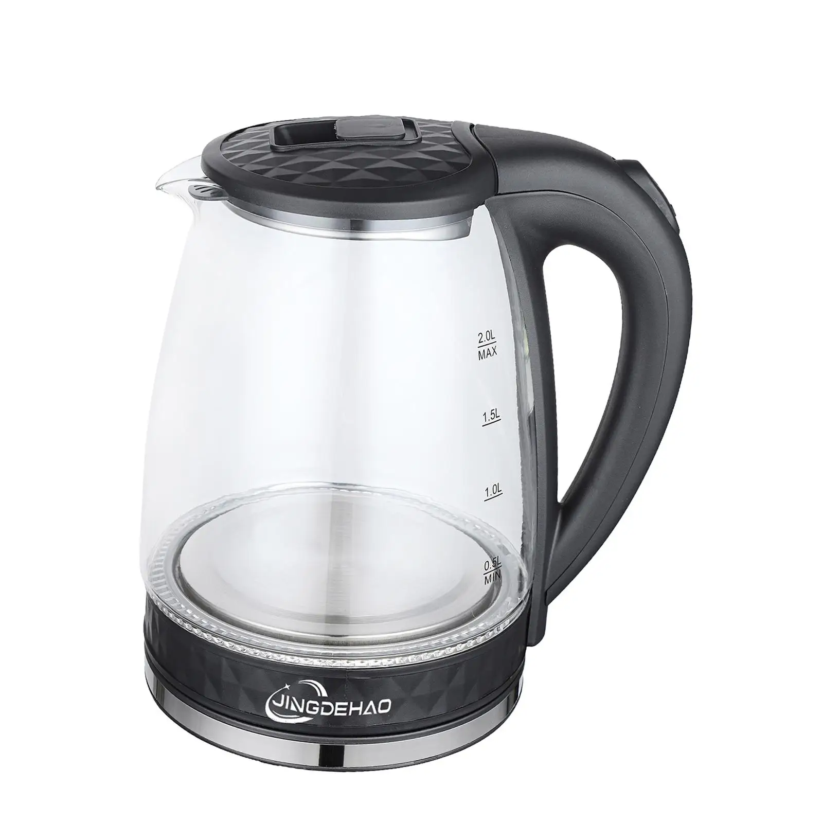 Electric Kettle 2L Electric Tea Pot Quick Heating Portable Auto Cut Off Hot Water Boiler for Daily Use Home Kitchen Hotel Office