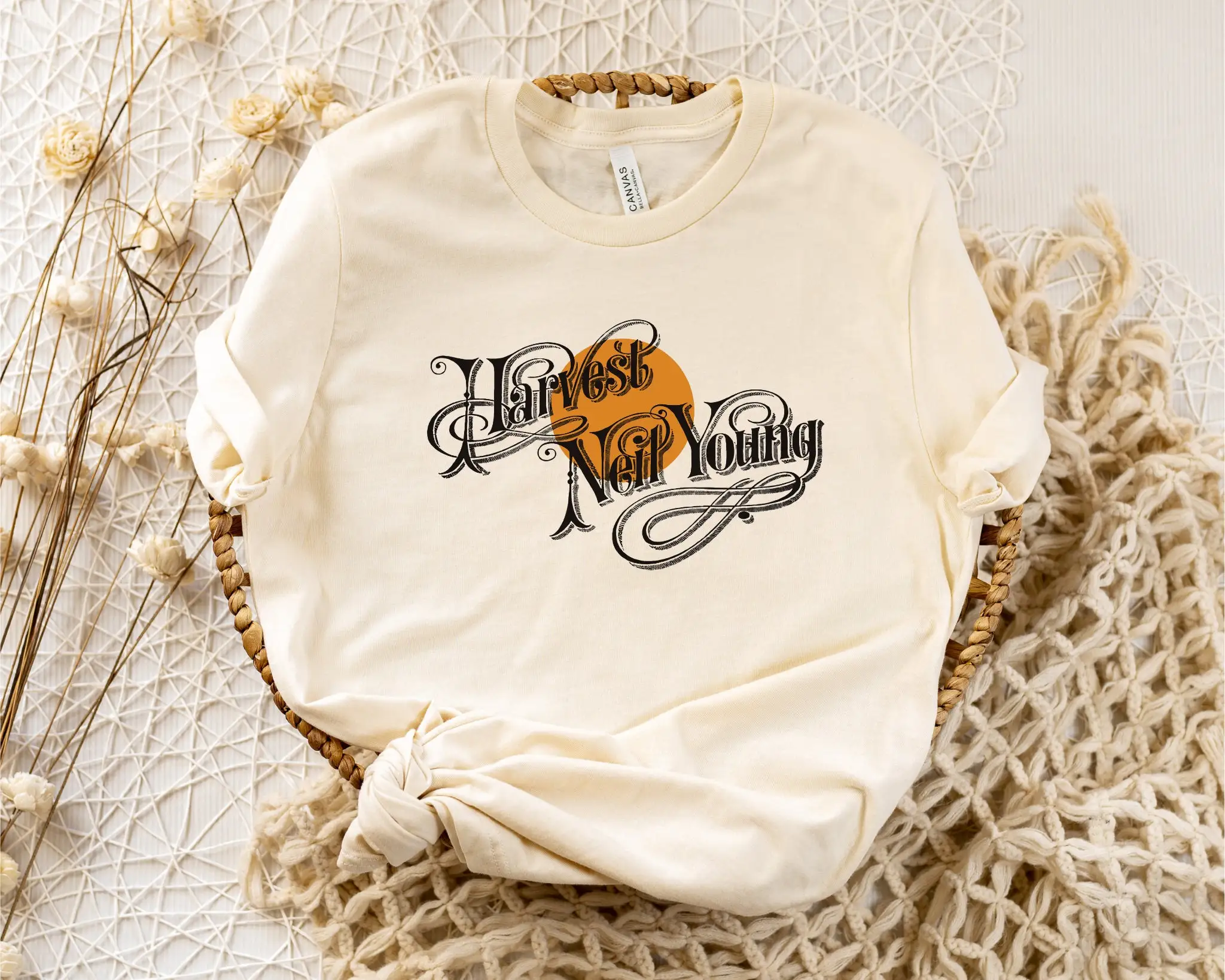 Harvest Neil Young Print Female Shirt New Hot Sale Fashion Summer Farm Casual Women T-shirt Trend Holiday All Match Girl Tee