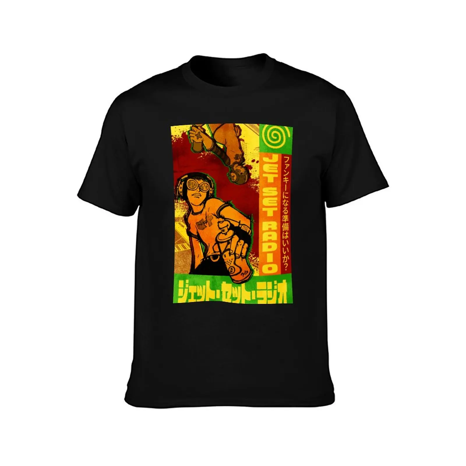 Jet Set Radio Vintage Japanese Poster T-Shirt Blouse quick drying gifts for boyfriend men t