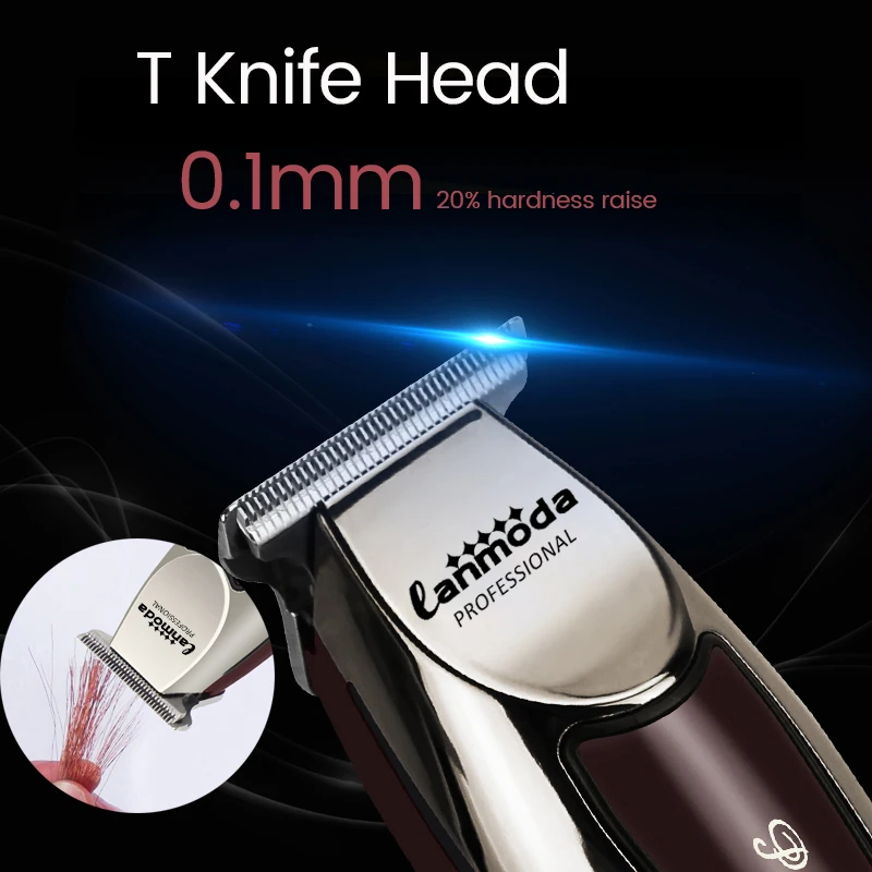 Bald Hair Clipper Professional Electric Barber Salon Hair Trimmer for Man Rechargeable Cutter Machine Beard Shavers Razors