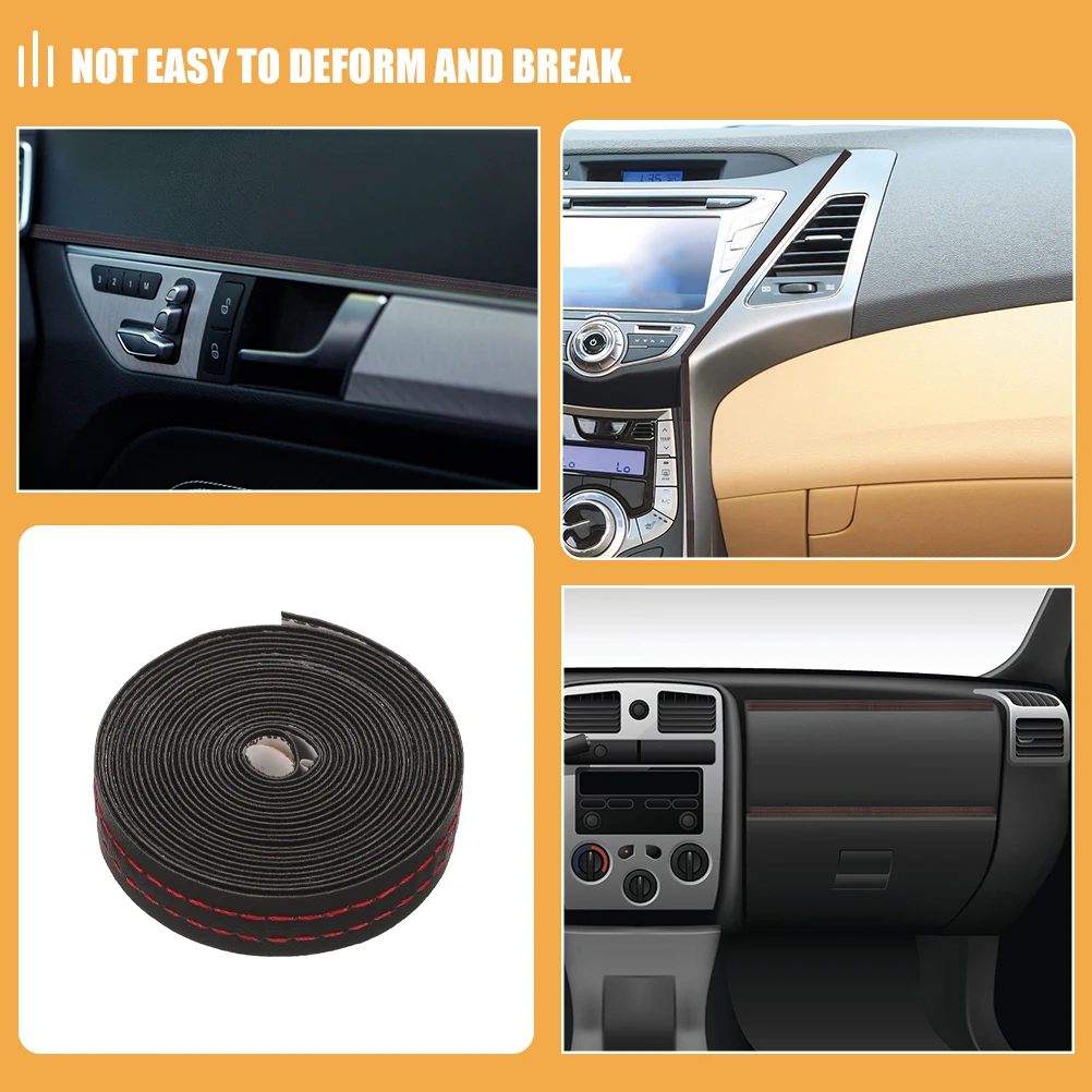

Universal Decorative Wear Resistant Gaps Molding Door Strip Accessories Body Trim For Vehicle Enhancement Car Interior Decor Car