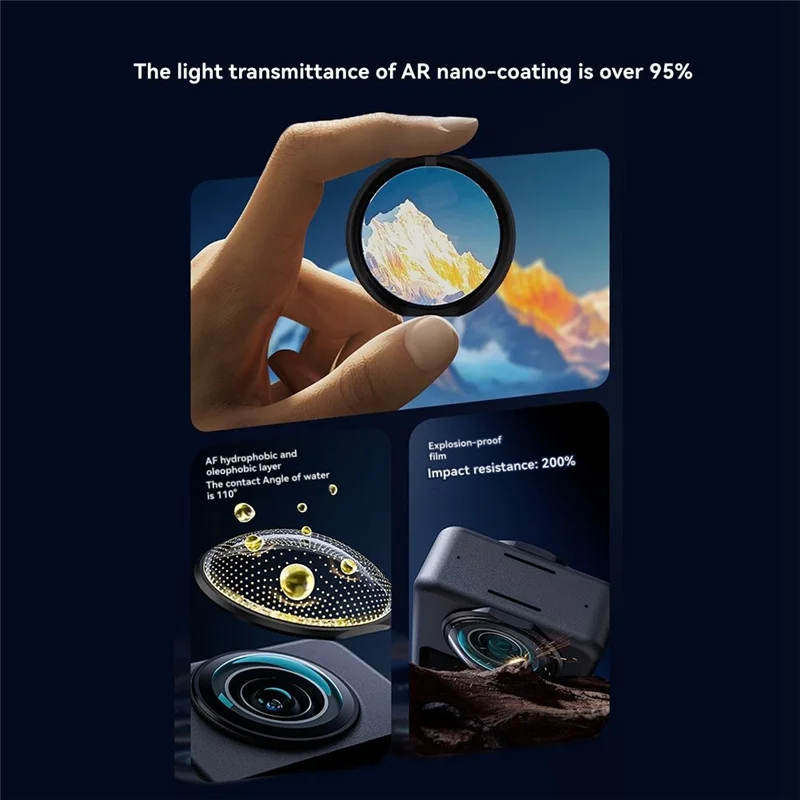 B92B-For DJI For OSMO 360 Camera Accessory Lens Protectors For OSMO 360 Lens Guards Anti-Scratch