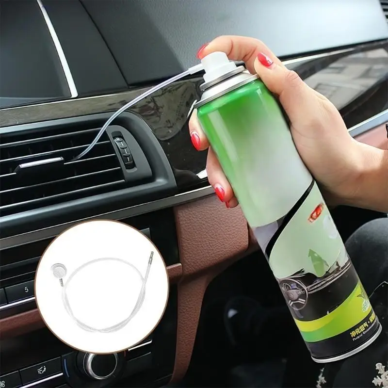 Strong AC System Extension Pipe Corrosion Resistant Flexible Car Aircon Cleaner Attachment for Various Vehicles 