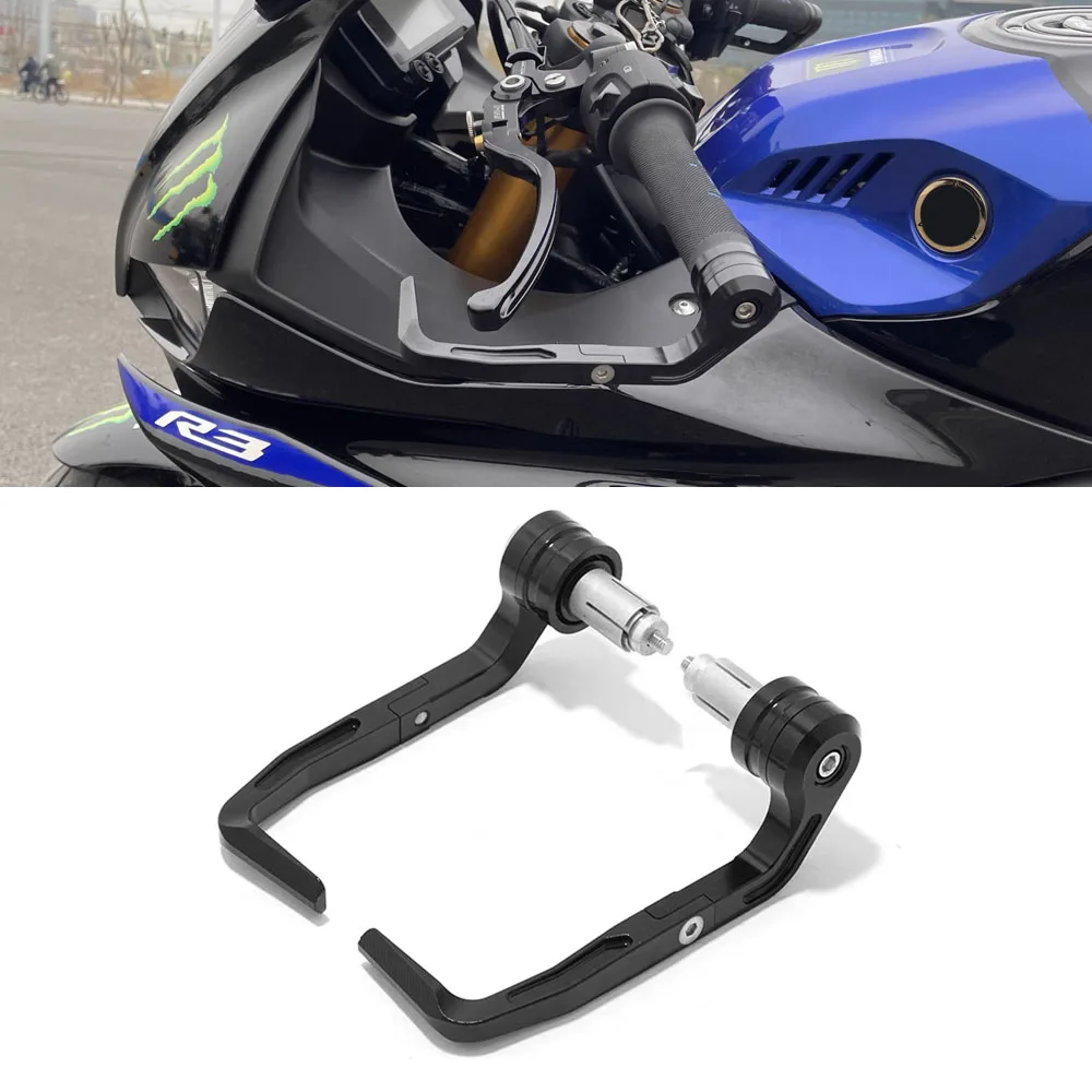 Universal Motorcycl CNC Aluminum accessories For Yamaha YZF R1 R3 R6 R15 R25 R7 R125 HandleBar Lever Guards protector handguard