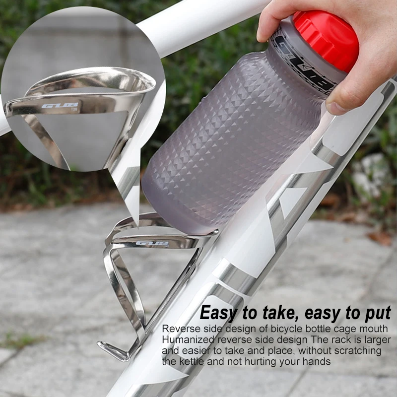 GUB Titanium alloy Water Bottle Holder Bike Cycling Mount for Mountain Folding Bike Cage Bottle Holder Drink Cup Cage Rack