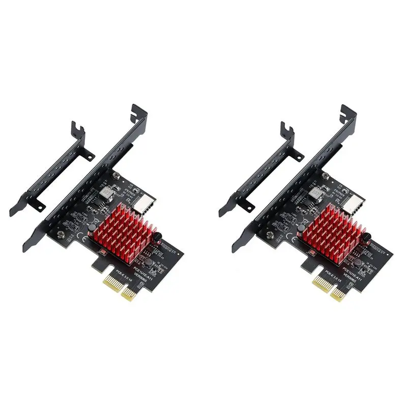 Classic-2X PCIE USB 3.1 GEN2 Type-E Expansion Card,10Gbps PCI Express 3.0 1X To 20Pin Panel Type C Connector For Windows 10/8