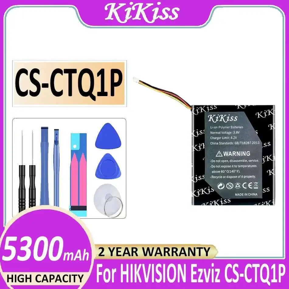 

Для Hikvision Ezviz CS-CTQ1P надежная замена 5300 мАч аккумулятор для камеры наблюдения большой емкости