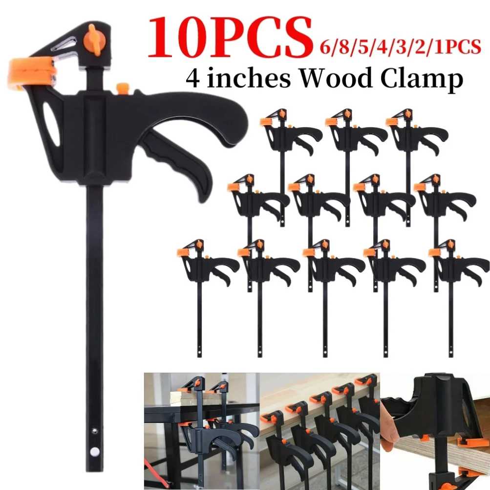 4-дюймовый F-образный деревообрабатывающий зажим для тяжелых условий эксплуатации 4-дюймовый F-образный деревообрабатывающий зажим для тяжелых условий эксплуатации