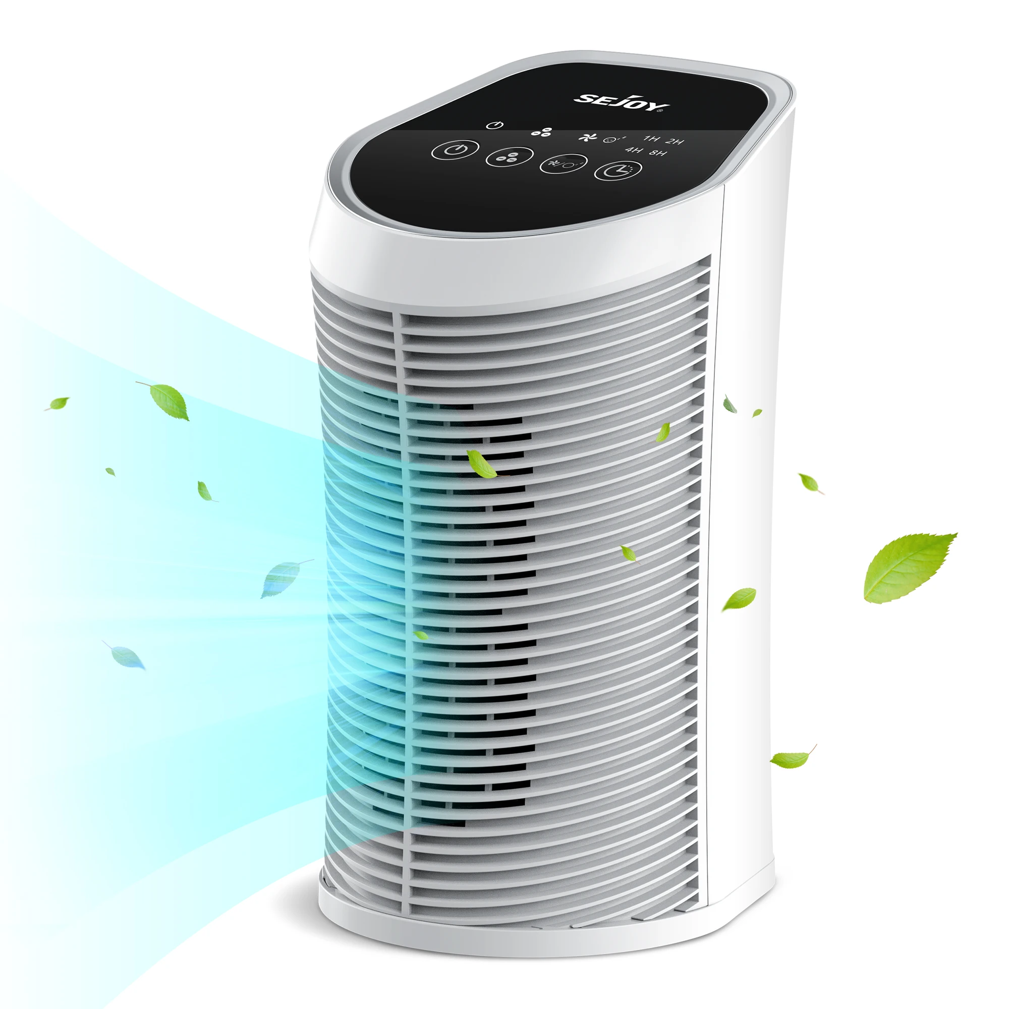 Sejoy Air Purifier for Home with H13 True HEPA Air Filter Purifier ,Timing, Quiet,3 Gears Fans for Home Allergies,Smokers