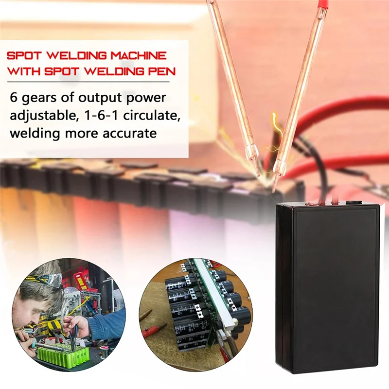 

【Best Selling】DIY Handheld 6 Gears Spot Welding Portable Adjustable Mini 0.12Mm For 18650 Battery Spot Welder Machine Tool Parts