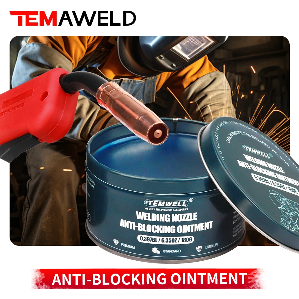 180 г сварочный антиблокирующий гель, нетоксичная паста, предотвращает адгезии шлака, удлиняет срок службы насадки для сварки MIG/TIG