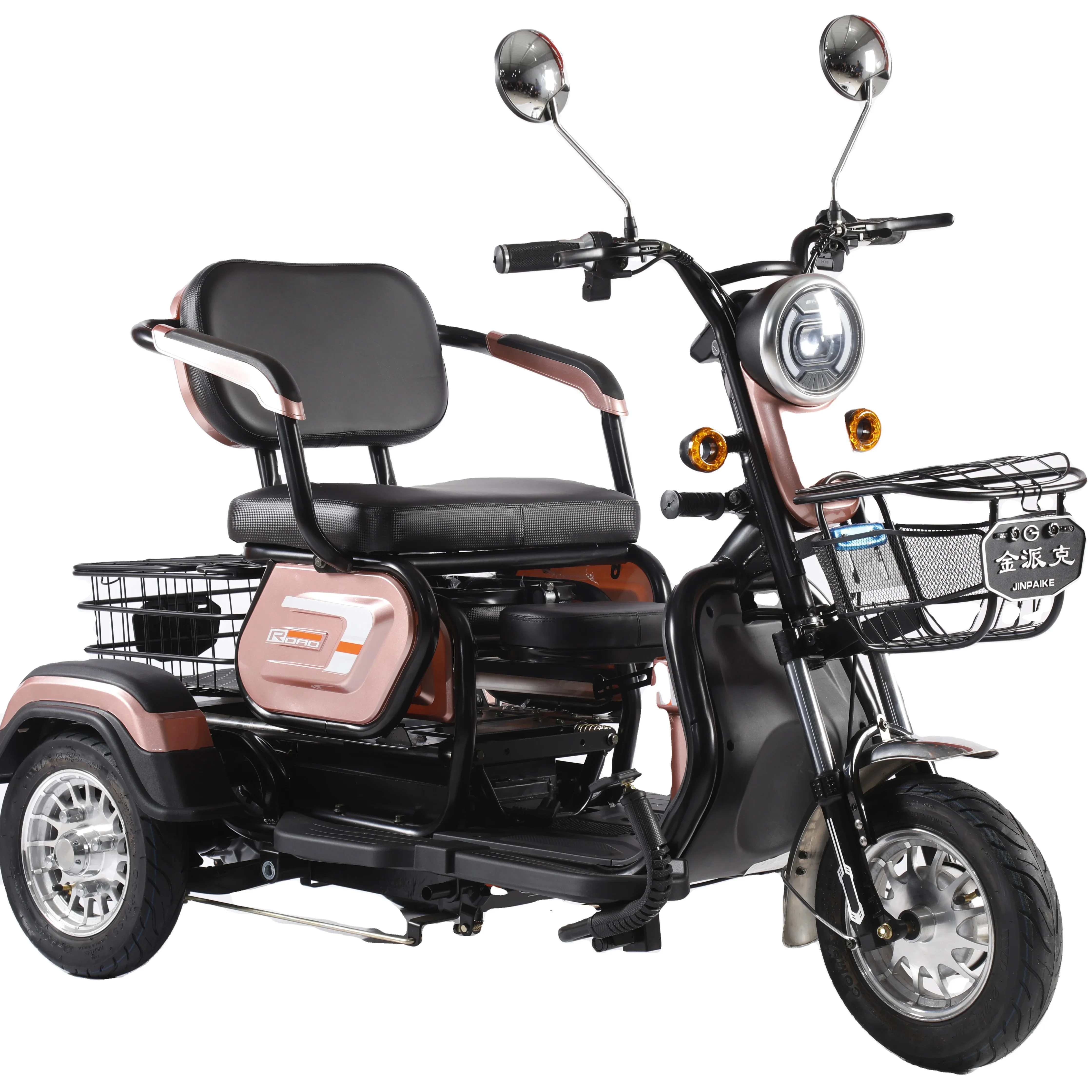 High Quality Best Selling 48V 60V 600W Motorized Tricycles 800W 3 Wheel Electric Tricycles 1000W Scooters Bicycle For Adult