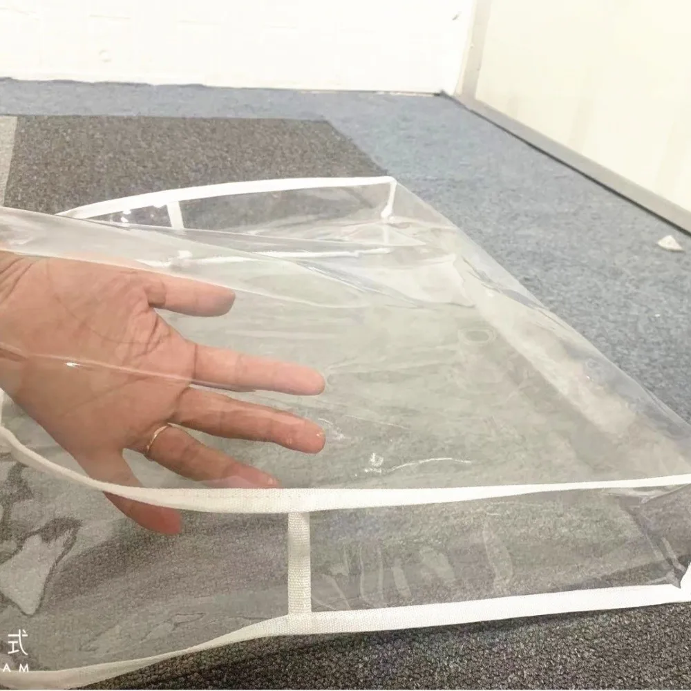 Transparent Barber Chair Backrest Cover Anti-Scratch Dustproof Waterproof Slipcover Wear-resistant PVC Hairdressing Chair Covers