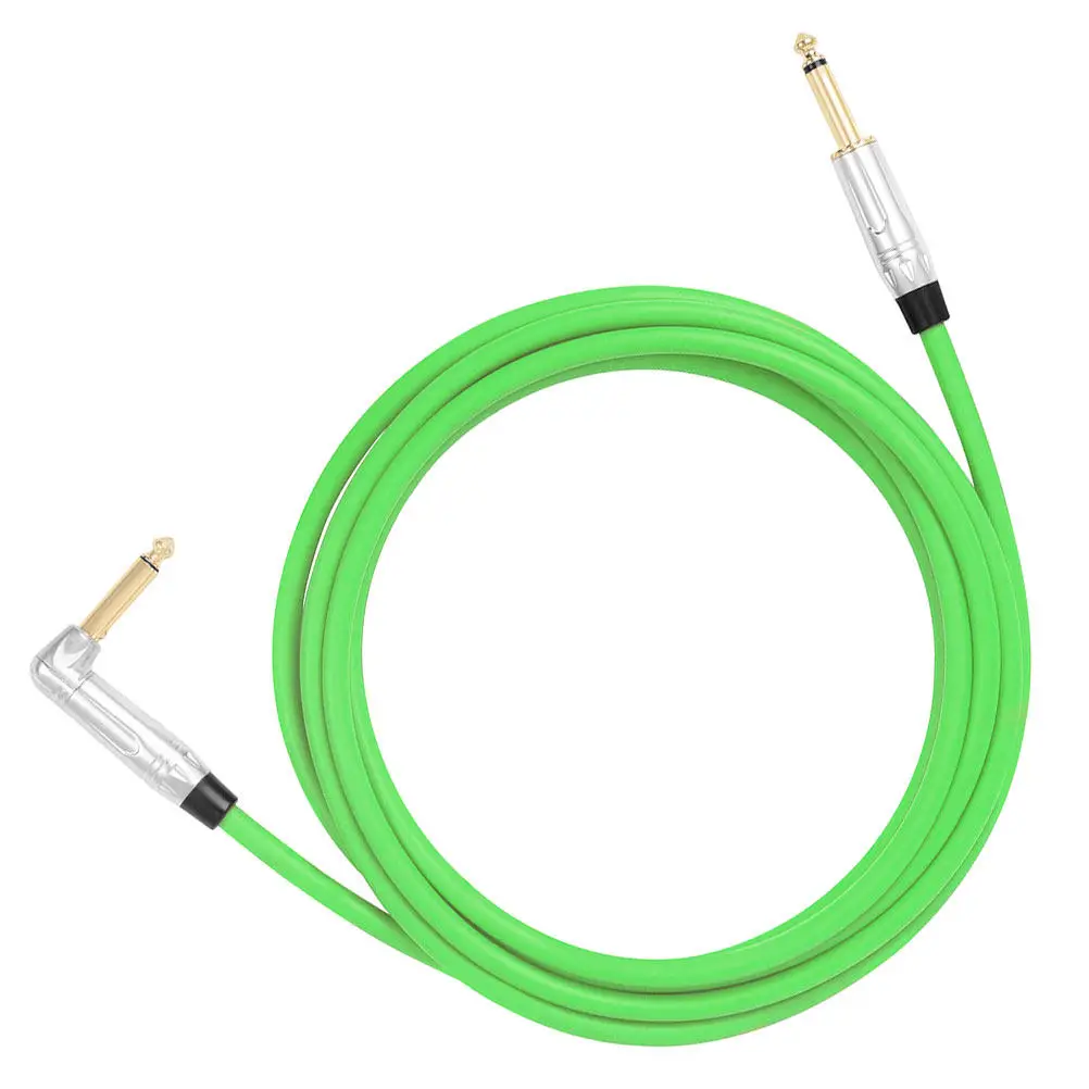 Heavy Duty Guitar Cable 6.35mm with Advanced Noise Reduction Technology Long Length Flexible Cord for Studio Stage Performance