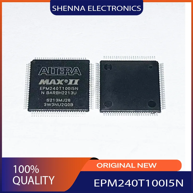 2PCS/Lot  markup code EPM240T100I5N  Supplier Package  QFP100 Flash PLD 7.5ns 192-Cell CMOS 16 X 16 MM 0.50 MM P