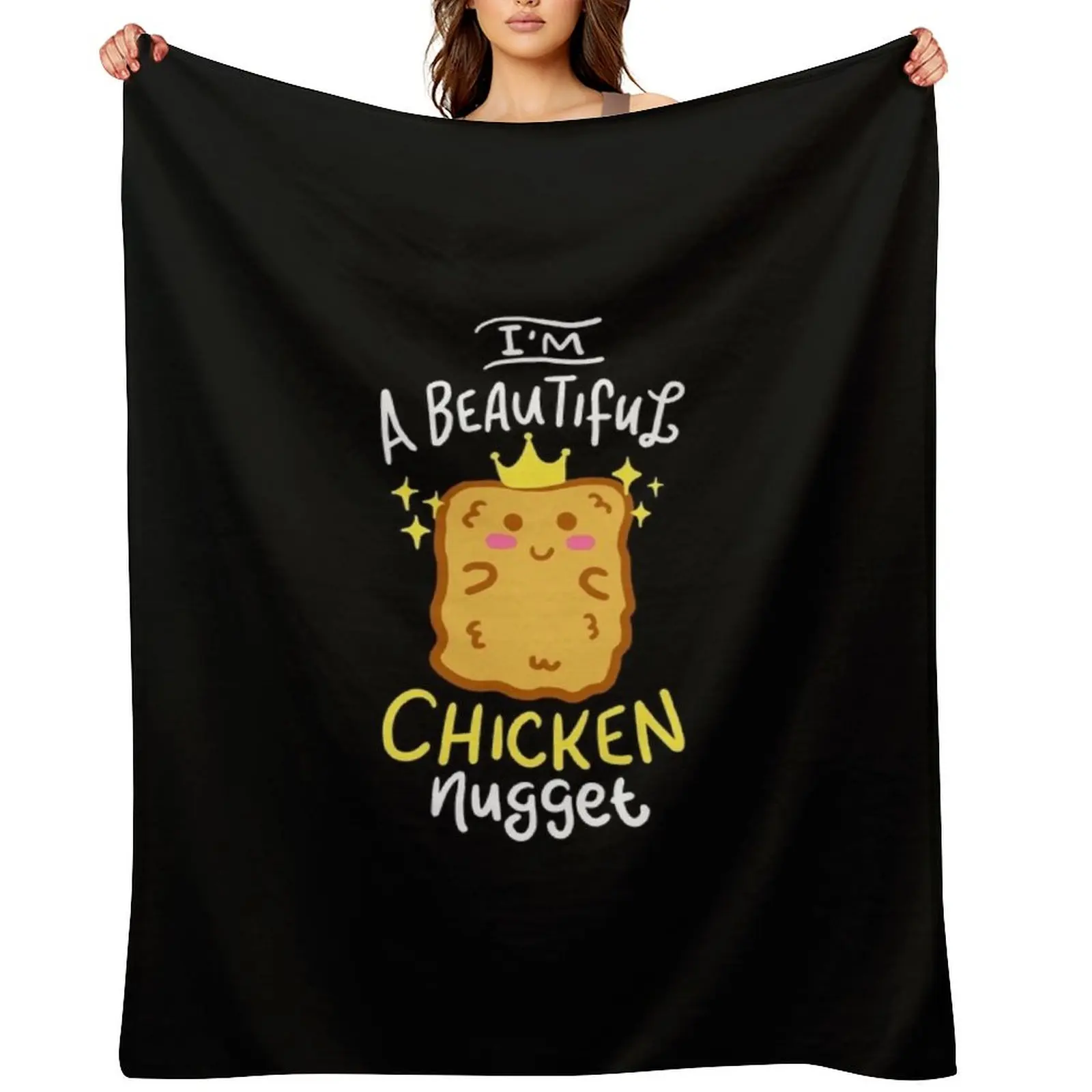 

Funny Chicken Nugget Nug Life Fast-Food Junk Gift Throw Blanket Polar wednesday Shaggy Summer Blankets