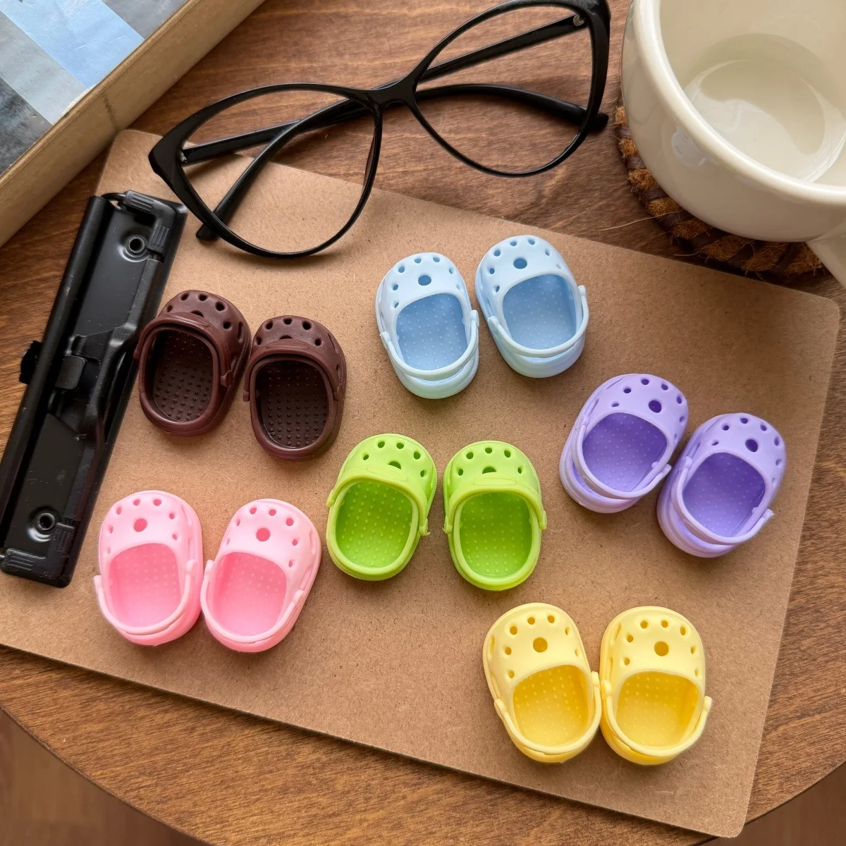Cute Mini Hole Slippers Doll Shoes Accessories For 1/8 BJD Zsiga Replacement Dress Up Props