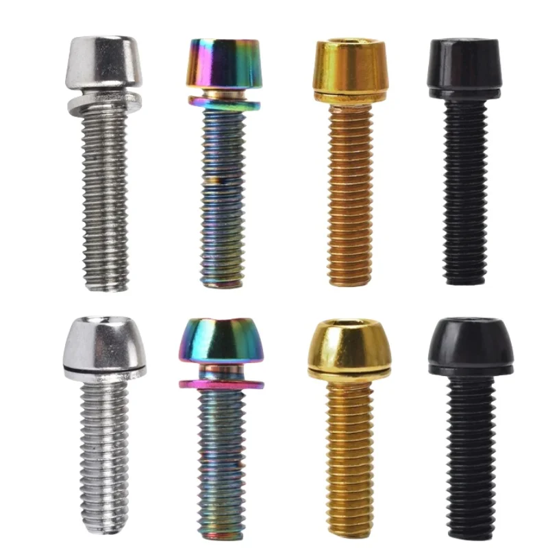 Bicycle Steering Handlebar Stem Screws Bolts Hot Sale  Colorful Stainless Steel  M5*20mm M6*20mm Bike Stem Screws/Spacers Parts