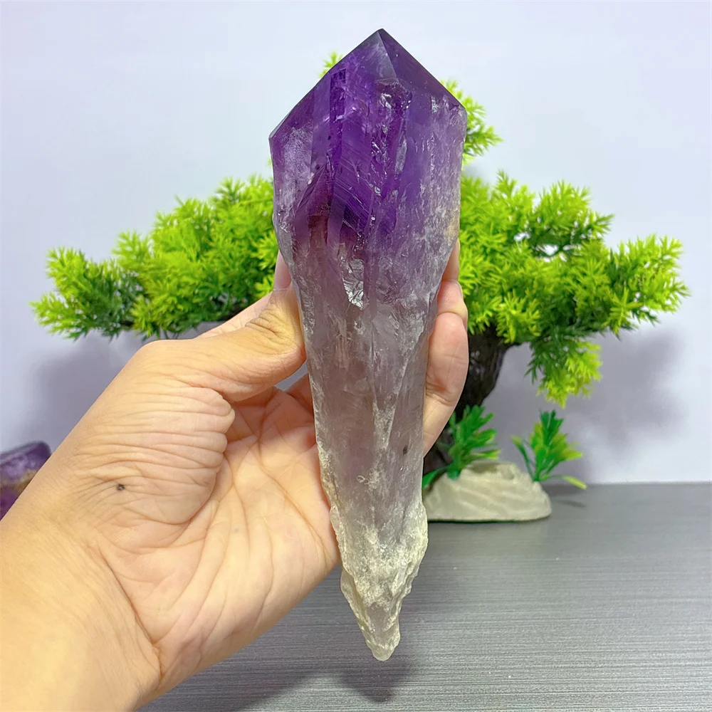 

Аметистовая палочка, натуральный кристалл, украшение для дома, декор комнаты, удача, Рейки, кварцевый камень, красивый сад, целебная энергия, подарки для любви