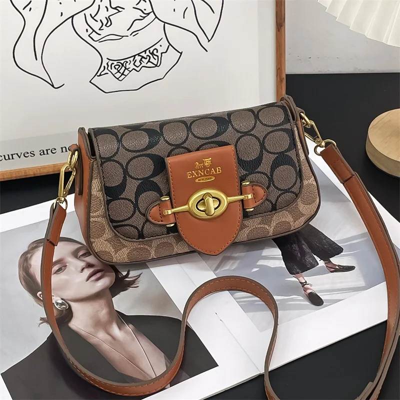 

2025 New Women's Crossbody Casual Bag - Niche Design, High-End Versatile, Contrasting Color, Shoulder/Underarm