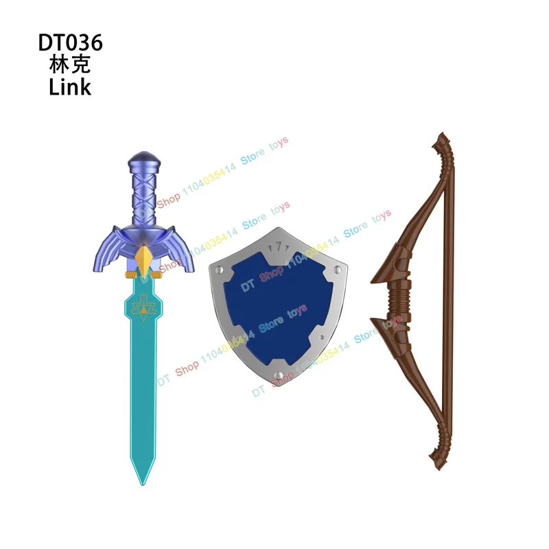 Gorący Film Anime Klocki Modelarskie Mini Klocki Akcesoria Zestaw do Składania Puzzle Figurki Akcji Lalka Zabawka Prezent Urodzinowy DT030-037