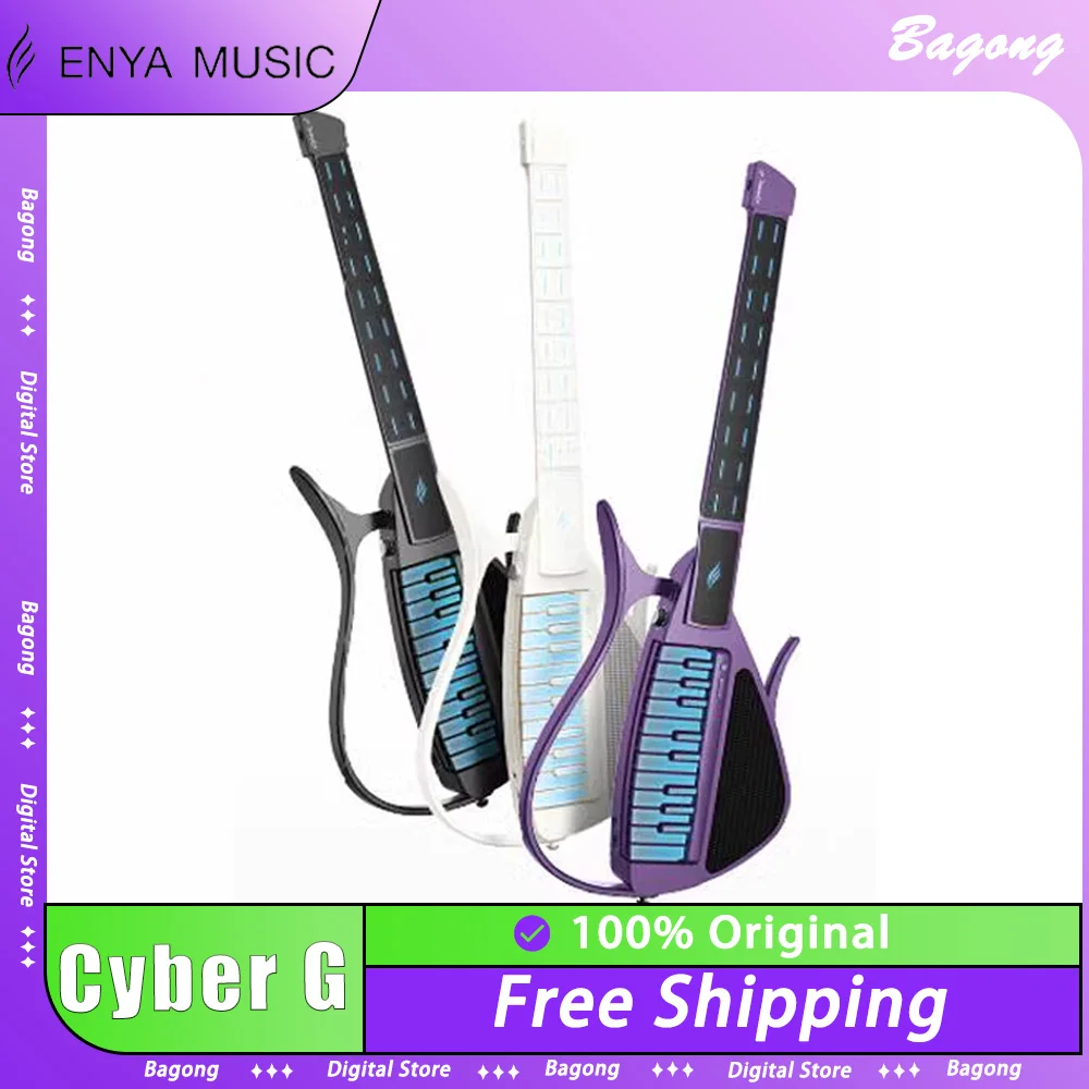 

Электрогитара Enya Cyber G, бесструнная автоматическая электрогитара, фортепиано, интеллектуальный аккомпанемент, набор гитар для пения на заказ