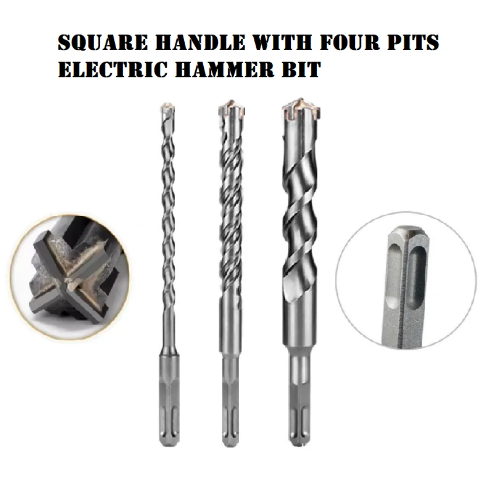 

Concrete SDS Plus bit Cross Cutter head double auger Hammer 110 160 200 350mm Wall Brick Block Electric Hammer Masonry Bit