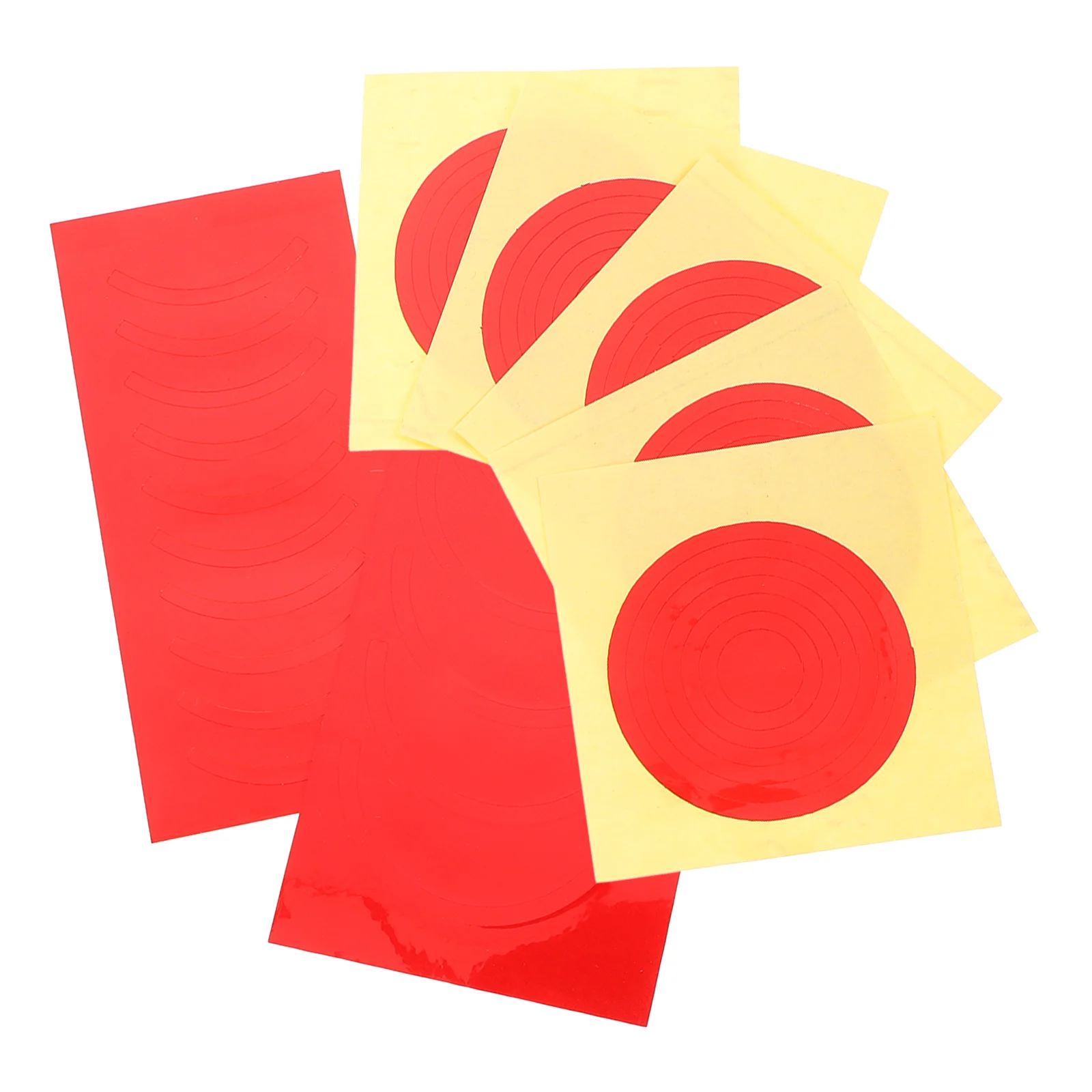 

7 Pieces 5cm Yellow Pressure Gauge Stickers Labels Adhesive Decals Indication Identifier Waterproof Reflective Practical