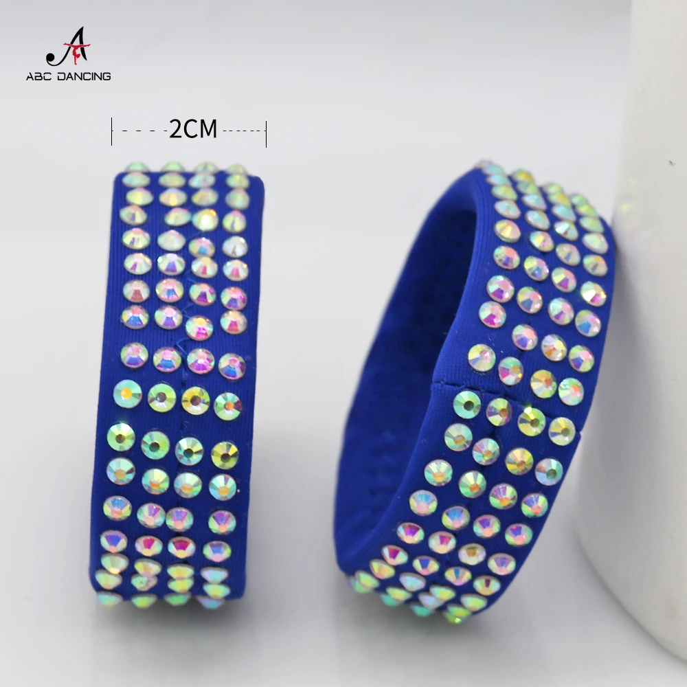 2024 New Dance Elastic Bracelet Fashion Crystal Accessories Adult Girl Cocktail Party Matching Wear Latin Modern Belly Customize