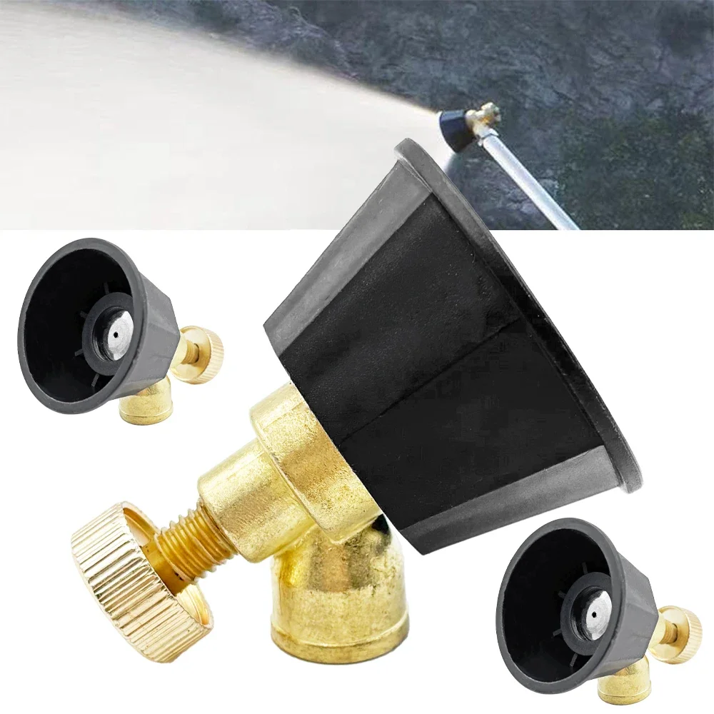 1PCS Brass/Alloy Nozzle Agricultural Atomization Adjustable Nozzle Black Whirlwind Agricultural sprinkler Head Garden Tool