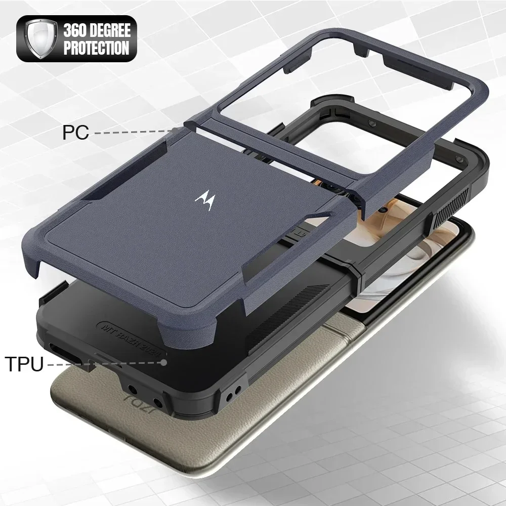 Rugged Armor OTT-BOX Defender Phone Case For Motorola Razr 70 60 50 Razr 2026 2025 2024 PC+TPU Original Shockproof Protect Cover - view 4