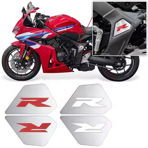 For Honda CBR 650R CBR650R CB650R Frame Side Cover Trim Filler Kit Stainless Steel Decoration Emblem Models Type R Emblem