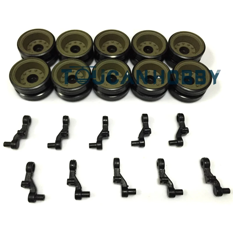 액세서리 Heng Long Spare 1/16 스케일 워커 불독 RC 탱크 3839 모델 트랙 도로 바퀴 1 쌍 부품 TH16091