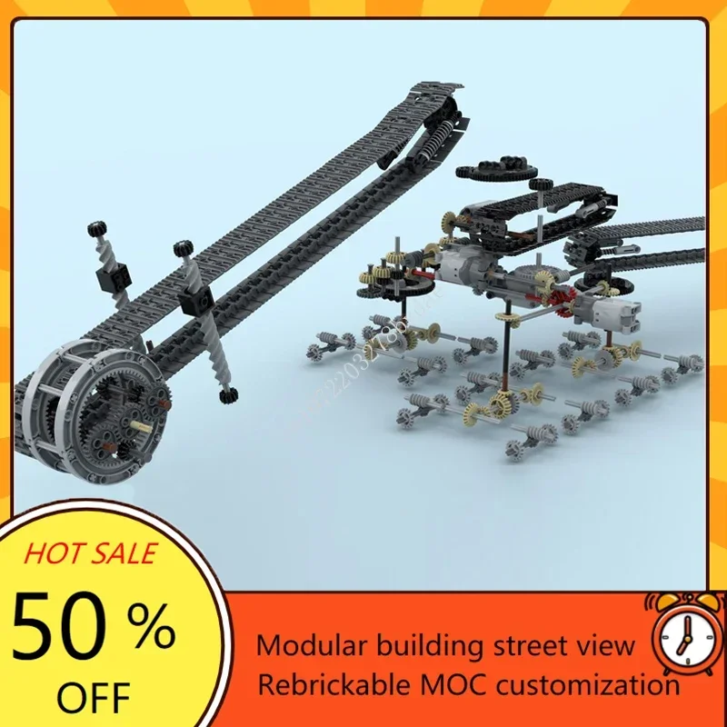 5707 قطعة MOC Krupp Bagger 293 RC حفارة نماذج من الشاحنات ألغاز مخصصة التكنولوجيا الإبداعية الجمعية طفل عيد الميلاد هدية عيد ميلاد #3