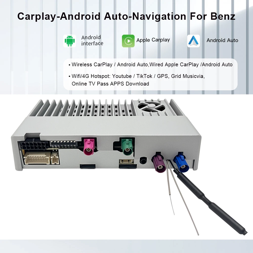 Hualingan Android13 CarPlay Adapter For Mercedes 10.2" A -Class W177 NTG6 MBUX Carplay Radio Navigation Update Multimedia System