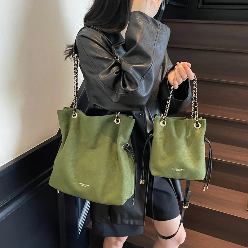 

Handbag Crossbody Bag Tote Shoulder Bag Niche Design Underarm Bag Fashion Versatile Chain Drawstring Bag