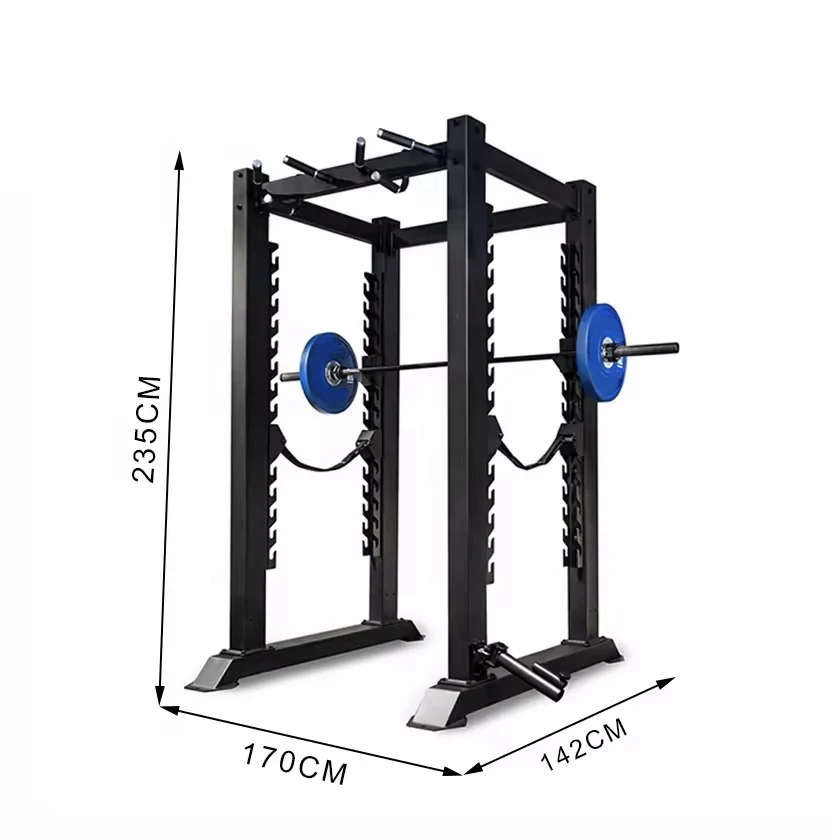 Multi Functional Trainer Commercial Gym Fitness Equipment Smith Machine Multi Functional Weight Lifting Squat Power Rack