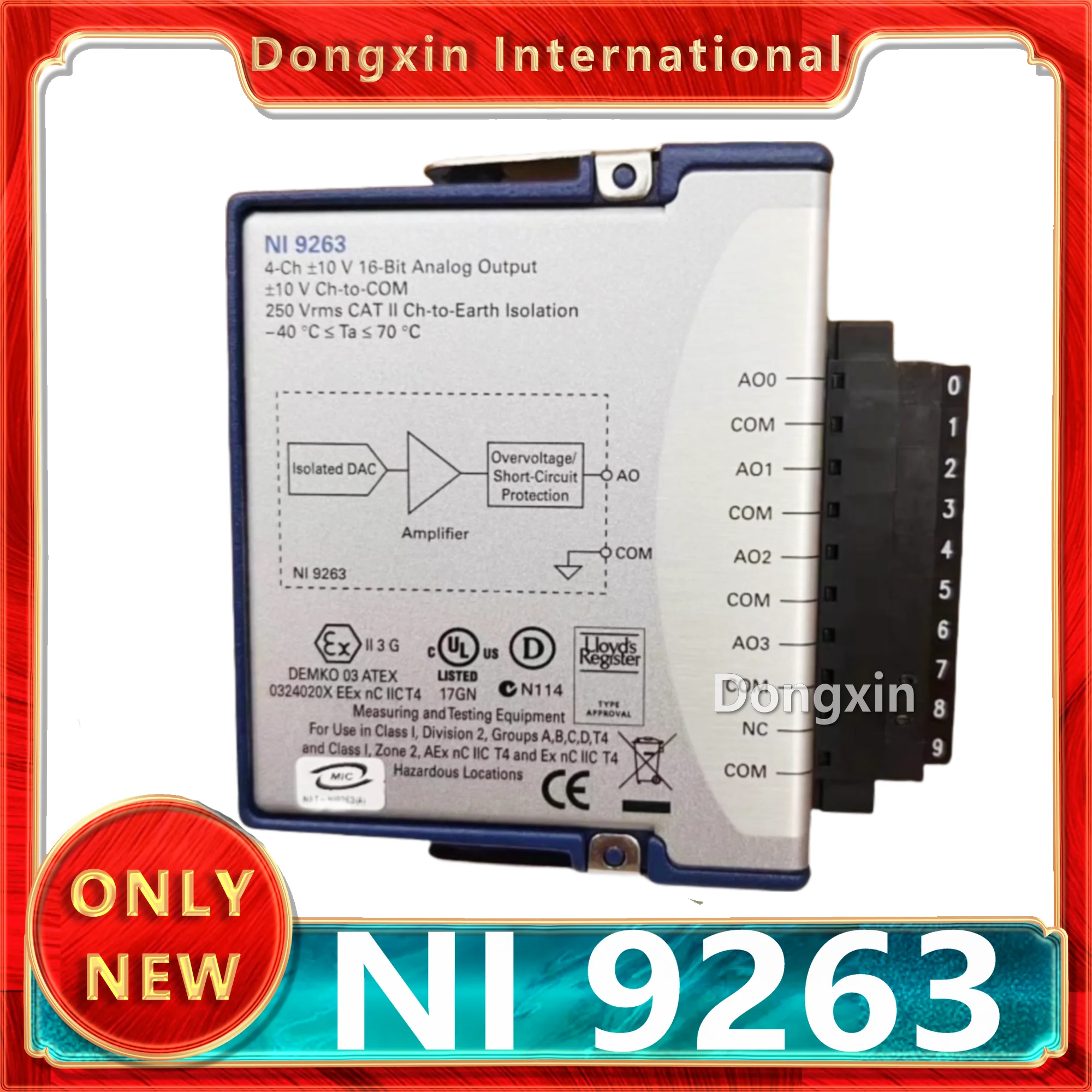 

NI 9263 Simultaneous Update Analog Output Module 779012-01