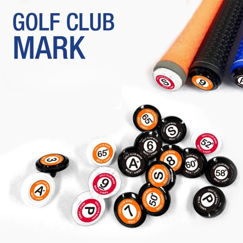 WAP01  20PCS Golf Club Mark Waterproof Club Number Marks ABS Professional Golf Ball Stamper Stamp Marker Portable Sports