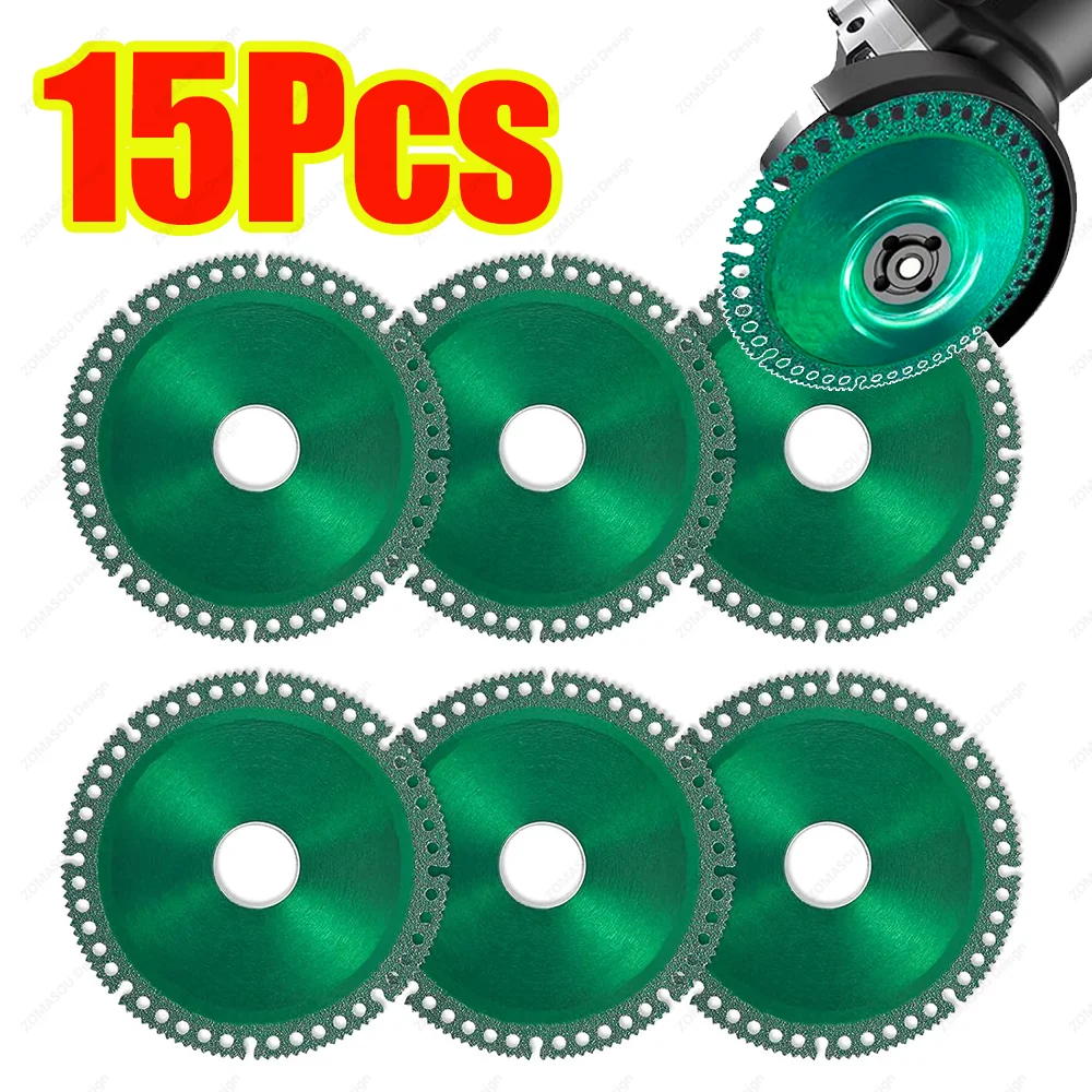 1-15Pcs Composite Multifunctional Cut Saw Blade 100/115/125mm Ultra-thin Ceramic Tile Glass Diamond Cut Disc For Angle Grinder
