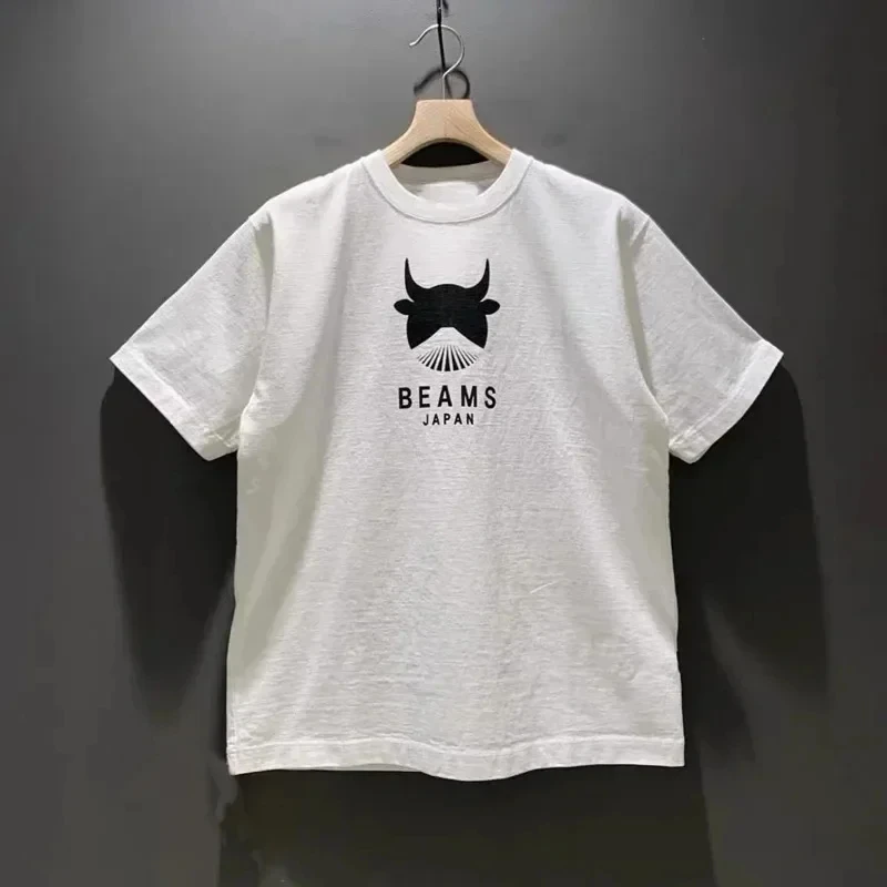 New High-quality Tiger BEAMS JAPAN T-shirt Soft and Comfortable Crew Collar Top Women\'s Short Sleeves All Matching Beam T-shirt