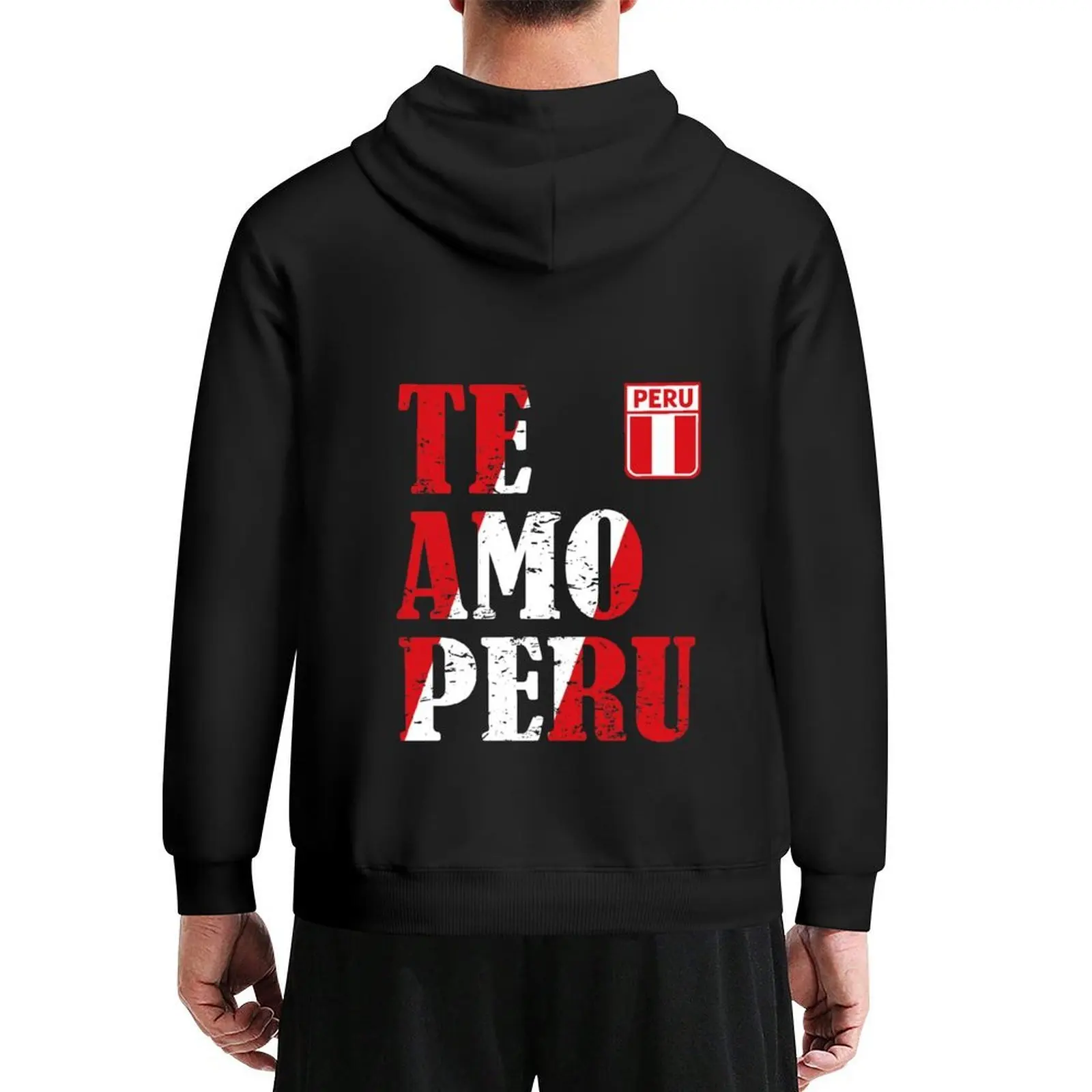 Me encanta el Perú-Te amo Perú Sudadera con capucha ropa de hombre camisetas gráficas hombres estilo japonés anime ropa con capucha para hombres
