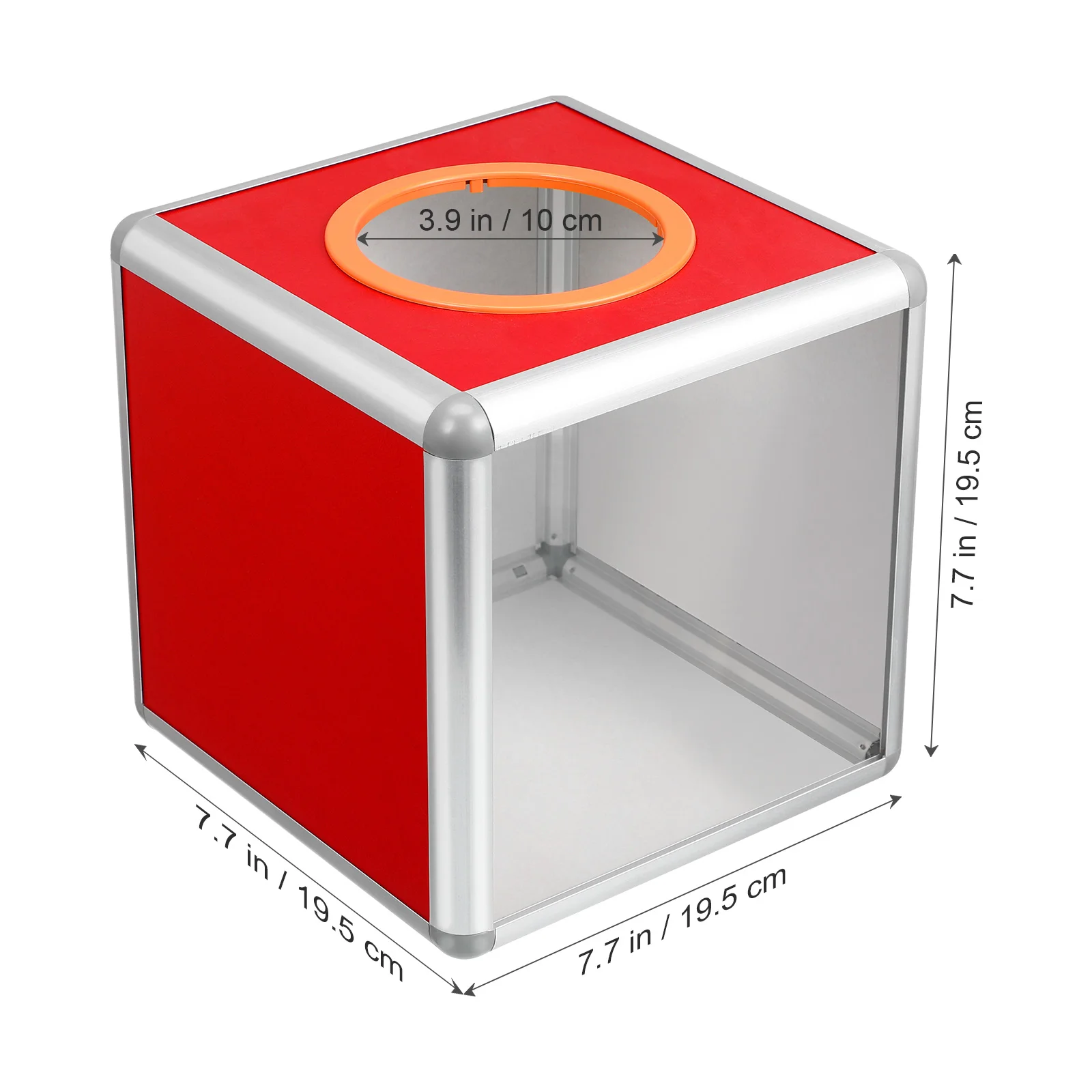 Transparent Lottery Box Raffle Boxes Tickets Donations Case Paper Ballot Office