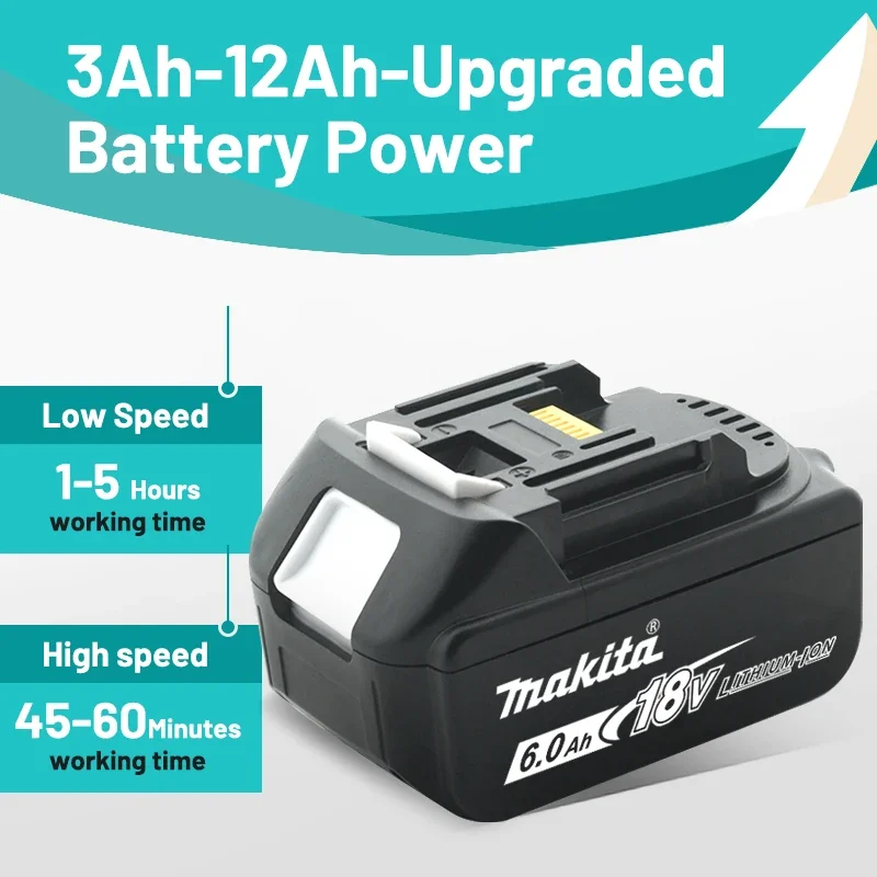 15C Makita battery, 18V 3.0AH, 5.0AH, 6.0AH lithium battery, Makita 18V, electric drill, angle grinder, original  tool battery