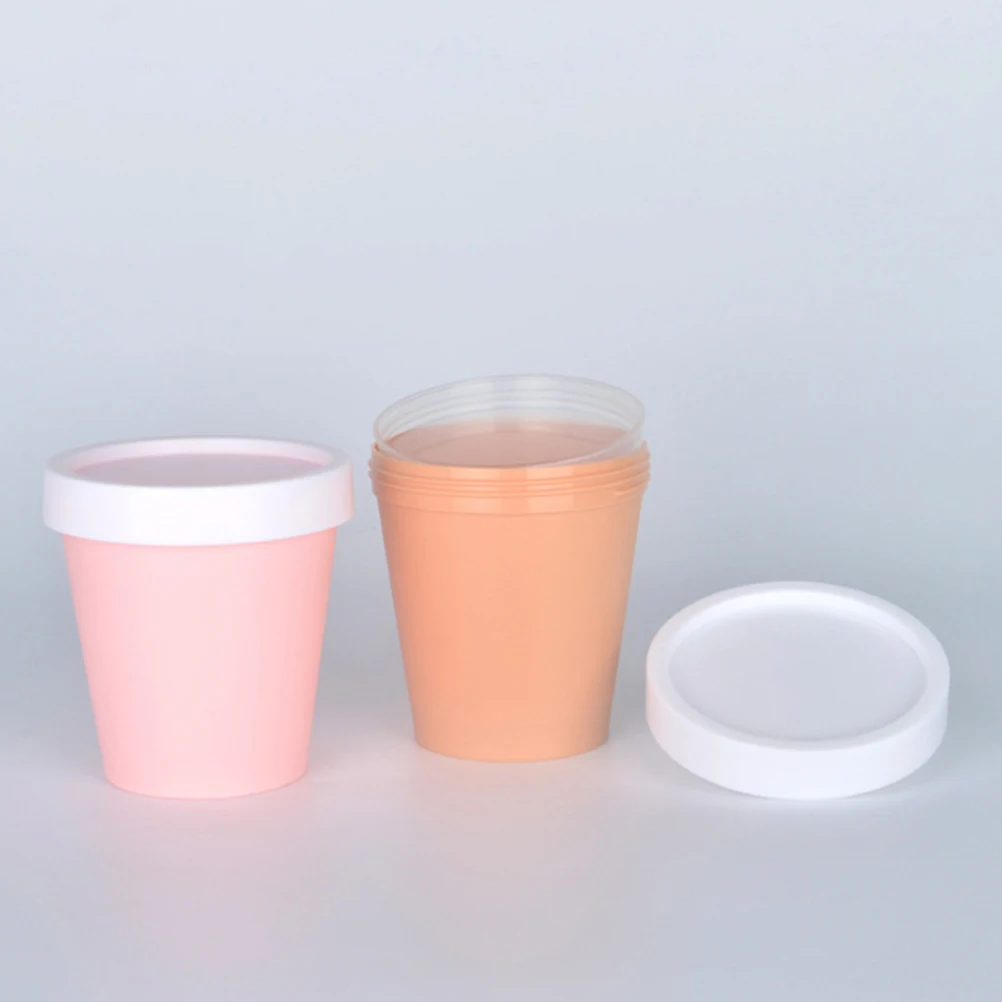 8 Pcs Plastic Cups with Lids Small Ice Cream Dome PP Dessert Desserts Containers Yogurt