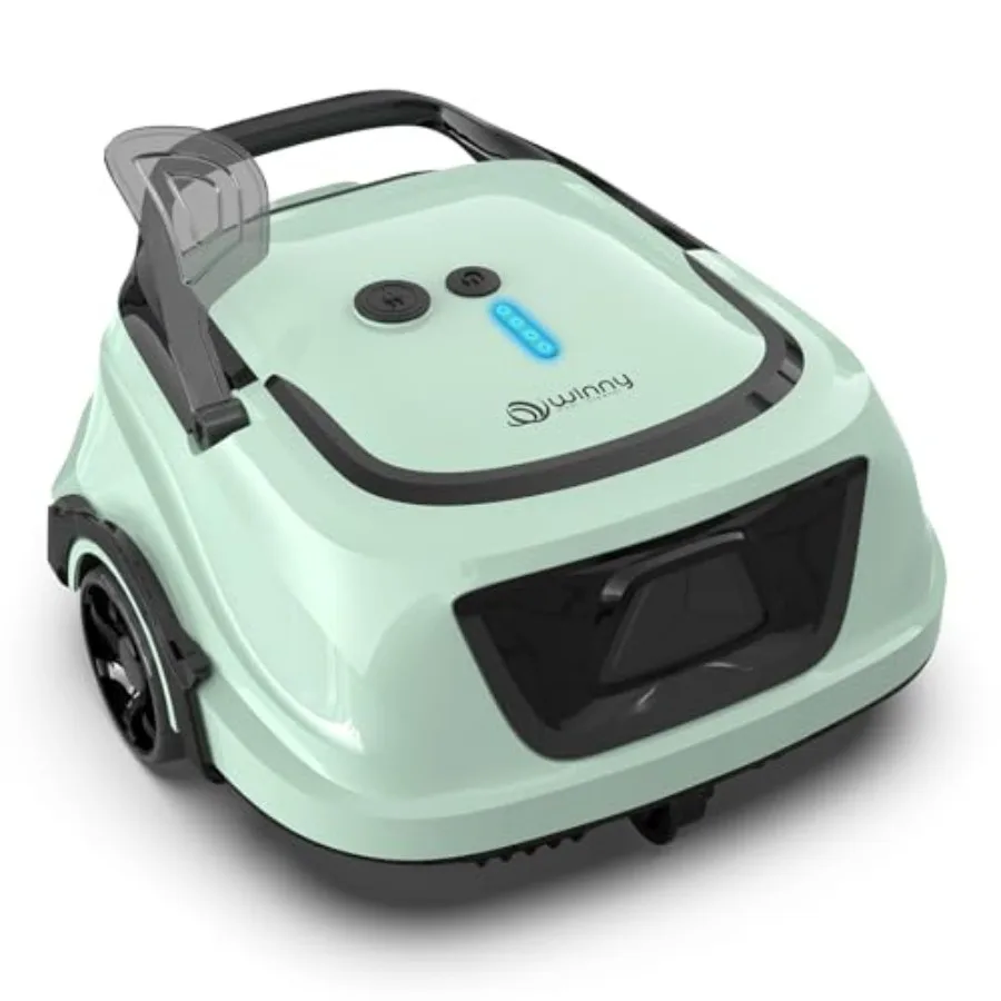 Cordless Robotic Pool Vacuum for Above Ground Pools with Self-Parking 120-Min Runtime 2.5h Fast Charging Dual Filters Powerful