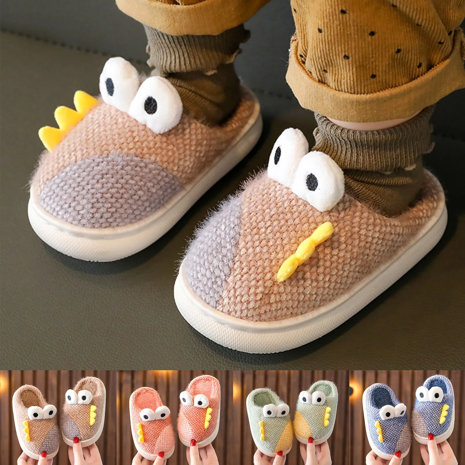 Children Winter Slippers Boys Cotton Slippers Baby Plush Cotton Slippers Kids Winter Shoe for Girl Kids Shoe for Girl Tenis