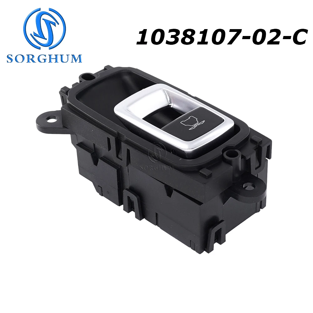 

SORGHUM 1038107-02-C For Tesla Model X Power Door Lock Opening Switch Opener Button Black 103810702C 4 Pins