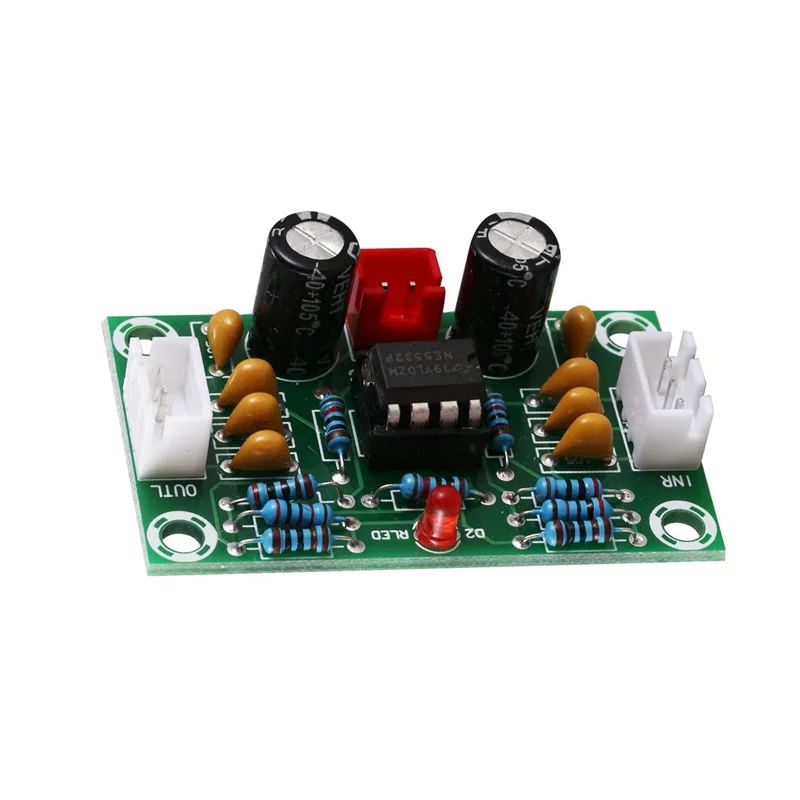 ABGI-5X Mini Preamp Op Amp Modul Amplifier Dual Channel NE5532 Preamplifier Nada Papan 5 Kali Tegangan Lebar 12-30V